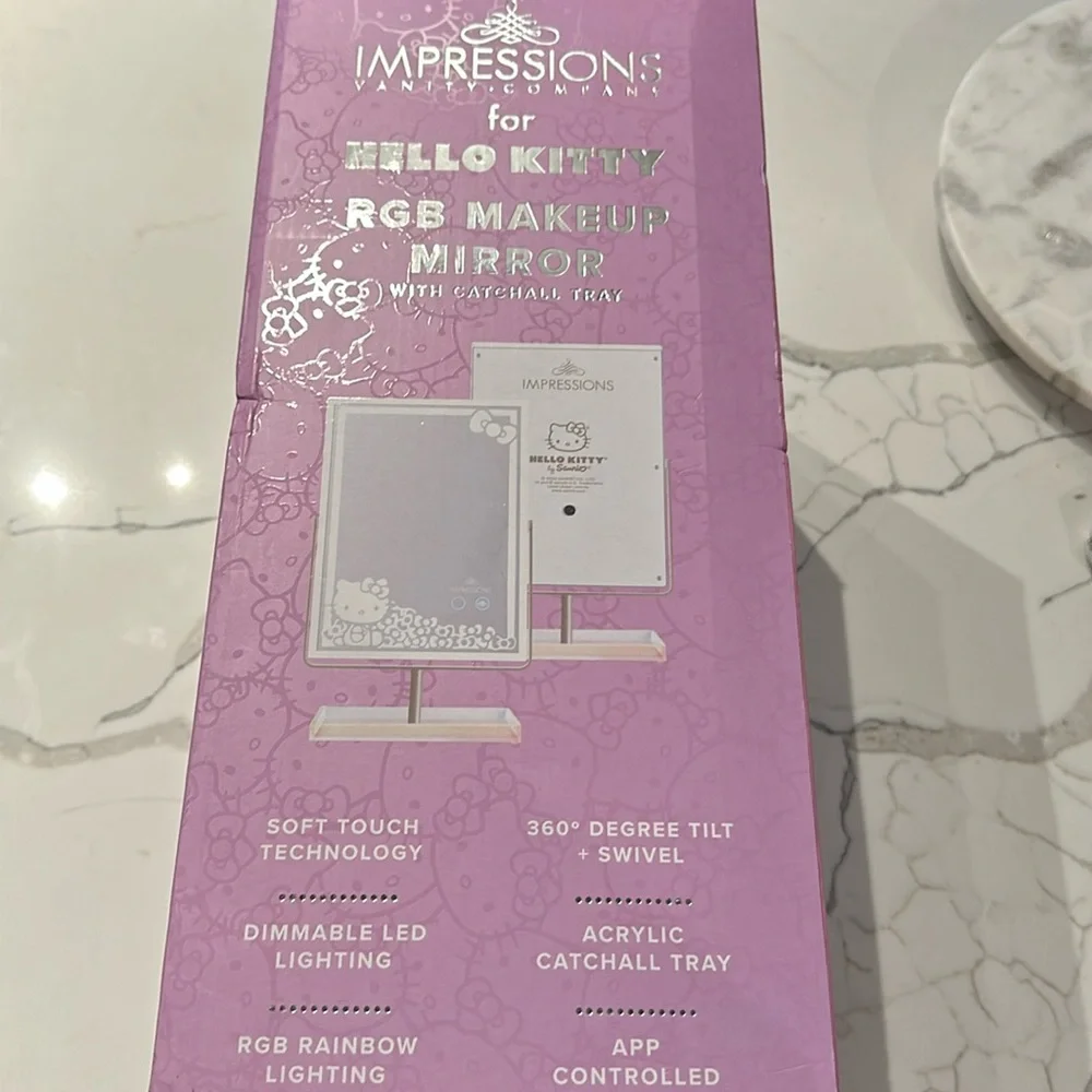 Impressions Hello Kitty RGB Makeup Mirror with Tray